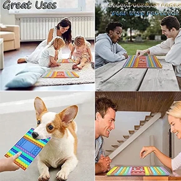 Big Pop Fidget Silicone Bubble Pusher Squeeze Sensory Toy Anxiety Stress Relief - Picture 6 of 6